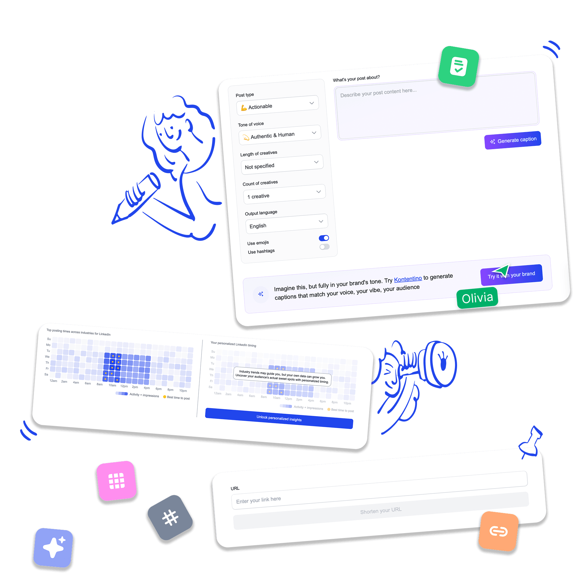 Kontentino social management tool