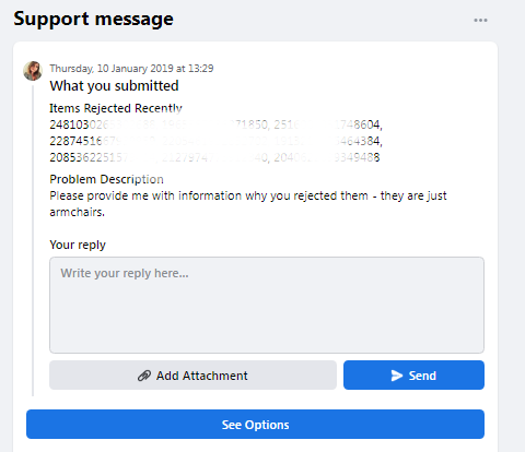Facebook support chat online